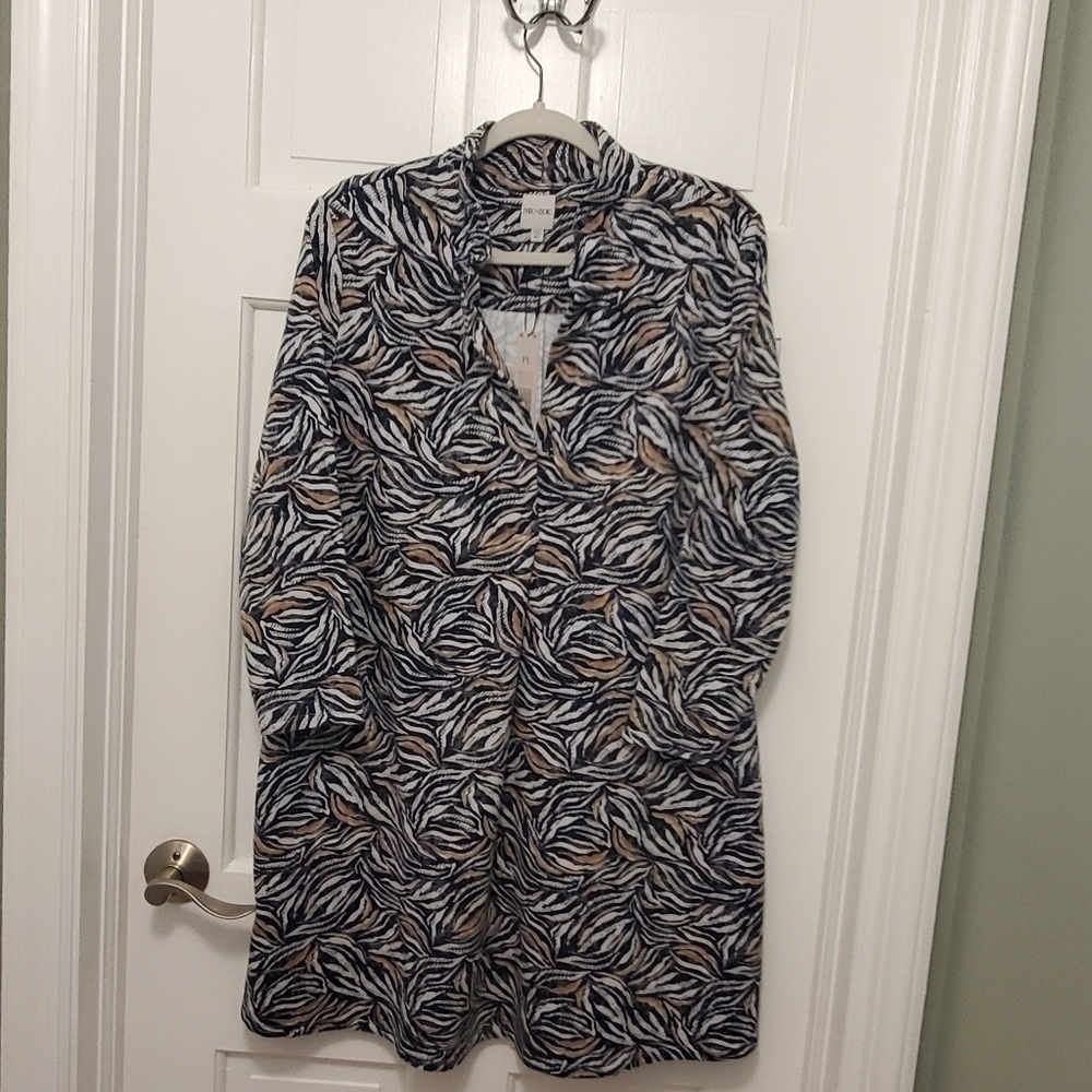NWT NIC+ZOE Forest Fern Knit Dress Size PL, Retail $178, Business Casual - Picture 8 of 14